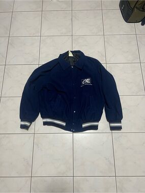 Navy Varsity Jacket